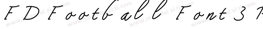 FD Football Font 3 R字体转换